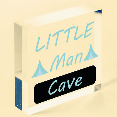 Little Man Cave Sign For Boys Bedroom, Bedroom Wall Art, Boys Bedroom Door Sign