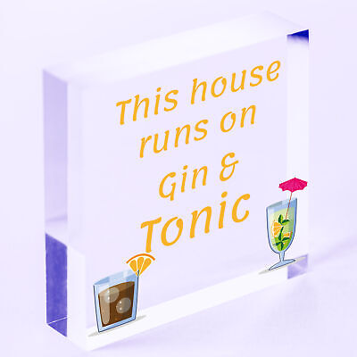 Gin Signs For Garden Shed SummerHouse Funny Alcohol Party Gift Wall Plaque Sign