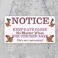 Chicken Gifts Hanging Warning Sign For Gate Garden Chicken Coop Hen House Gifts