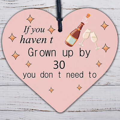 30th 35th 40th 50th 55th 60th Birthday Gifts Wood Heart Gift Mum Dad Nan Gift