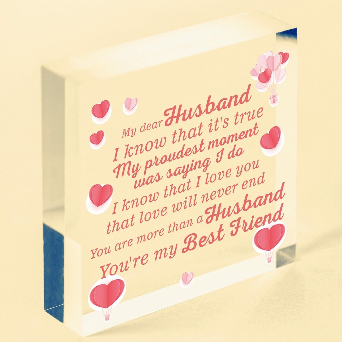 Anniversary Card Husband Gift For Him 1st 2nd 3rd 4th Anniversary Idea Heart