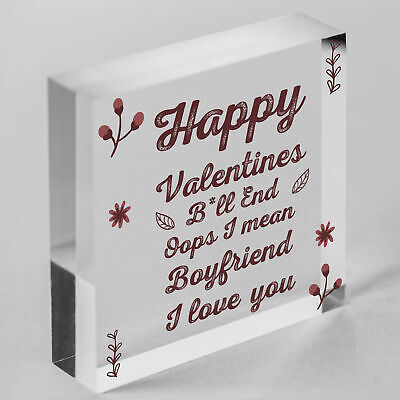 Novelty Funny Rude Valentines Cards For Boyfriend Heart Gift For Him Love Signs