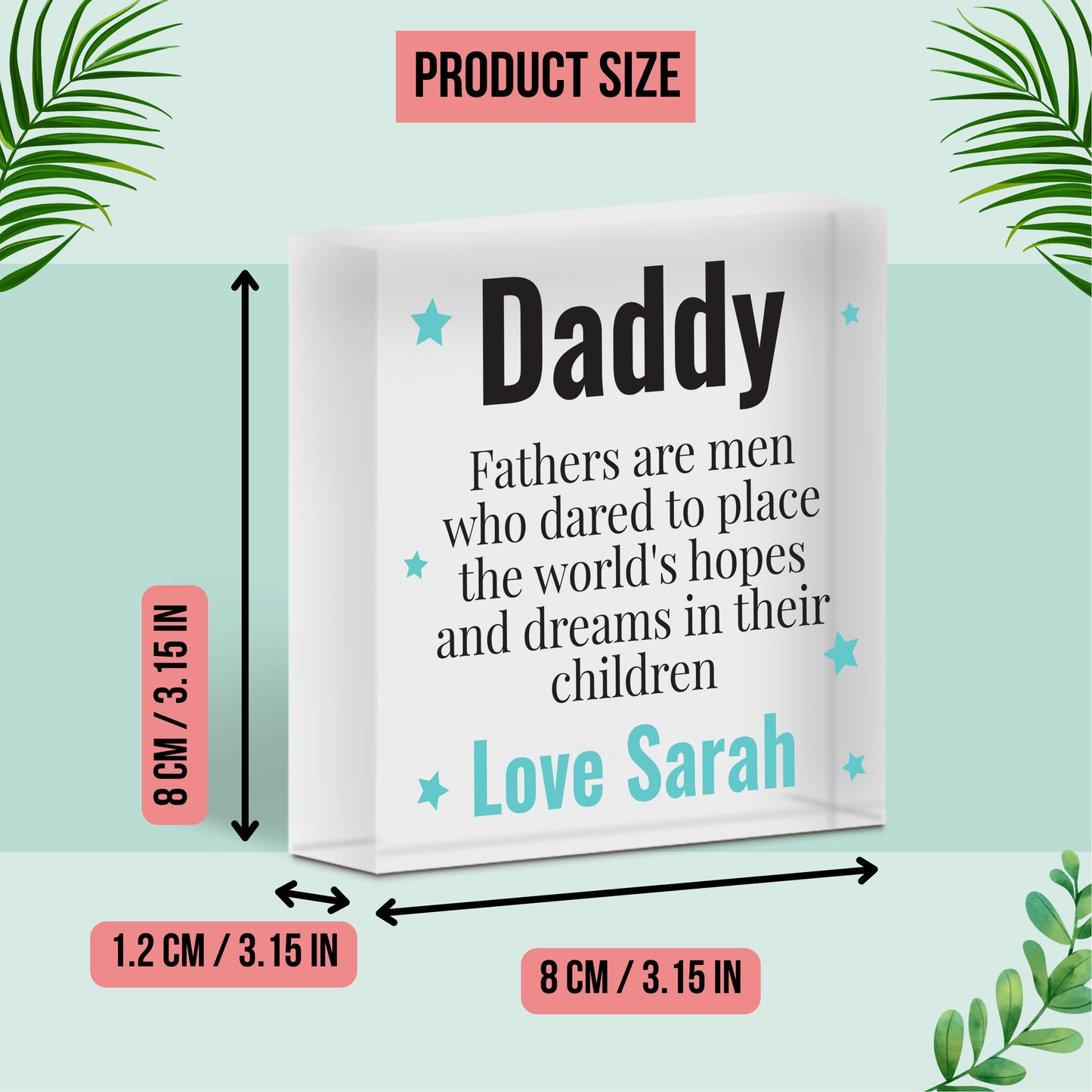 Personalised I Love You Daddy Christmas Gifts From Daughter Son Baby Boy Girl