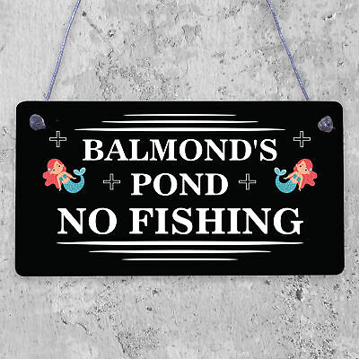 Personalised POND Sign Garden Summerhouse Shed Sign Home Decor Gift