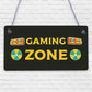 Gaming Zone Plaque For Boys Bedroom Man Cave Gaming Gamer Accessories