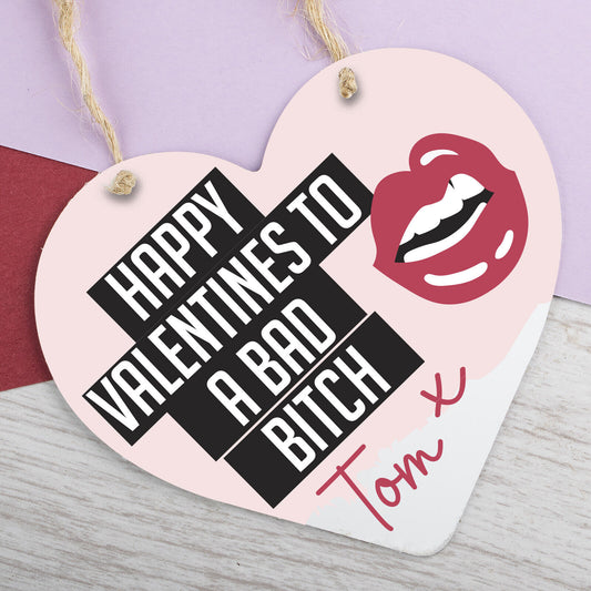 Personalised Valentines Day Hanging Sign Anniversary Gift For Him Gifts Plaque