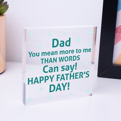 Dad Gifts For Fathers Day Wood Heart Dad Gifts From Daughter Son Love Gift