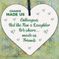 Colleague Thank You Gift Engraved Heart Co Worker Friend Team Memember Gift