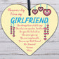 Perfect Romantic Valentines Gift For Your Girlfriend Wood Heart Anniversary Gift