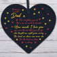 Dad Gifts From Daughter Son Wooden Heart Christmas Birthday Gift For Dad Daddy