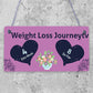 Weight Loss Tracker Chalkboard Journey Gift Hanging Plaque Slimming World Sign