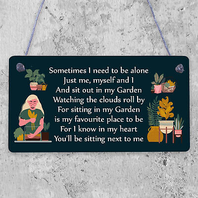 Garden Memorial Hanging Plaque SummerHouse Garden Shed Sign Gifts For Mum Nan