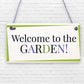 Garden Sign Door Shed Garden Summer House Plaque Home Décor Friendship Gift