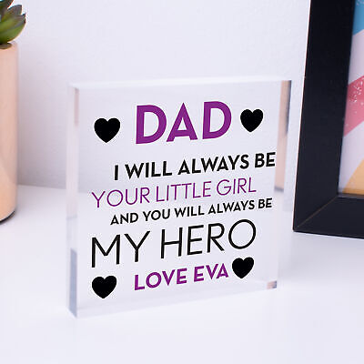 Personalised Father and Daughter Daddy and Daughter Christmas Little Girl Gift