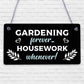 Gardening Forever SummerHouse Sign Garden Shed Mum Nan Beautiful Home Gift