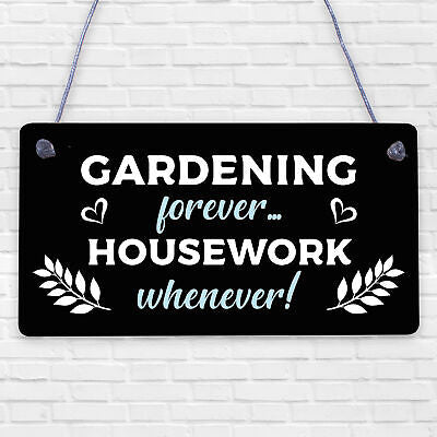 Gardening Forever SummerHouse Sign Garden Shed Mum Nan Beautiful Home Gift