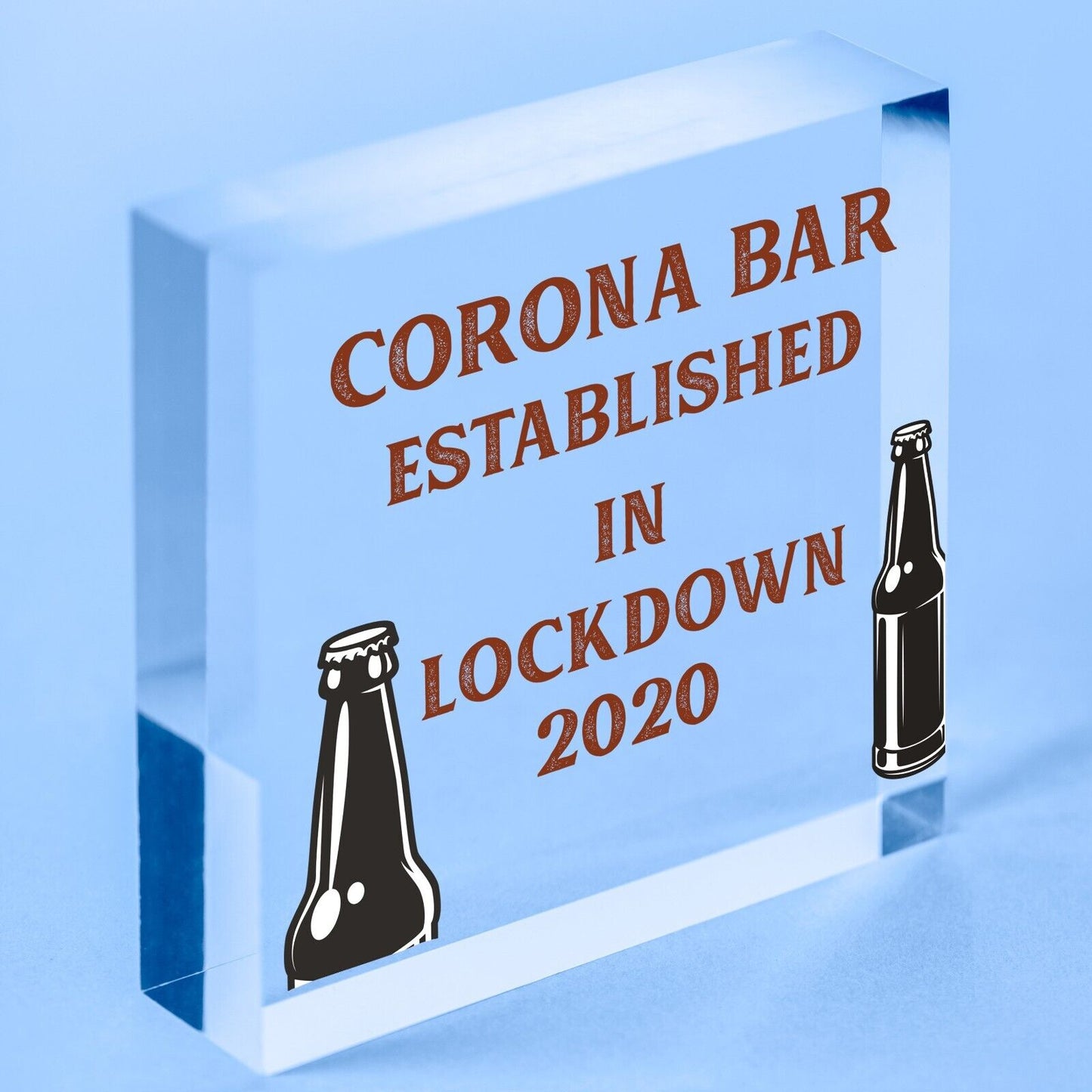 Funny Corona Bar Sign For Home Bar Garden Hanging Sign Alcohol Beer Gin Gift