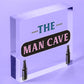 Rustic THE MAN CAVE Sign Garage Shed Plaque Funny Gift For Him Men Keepsake