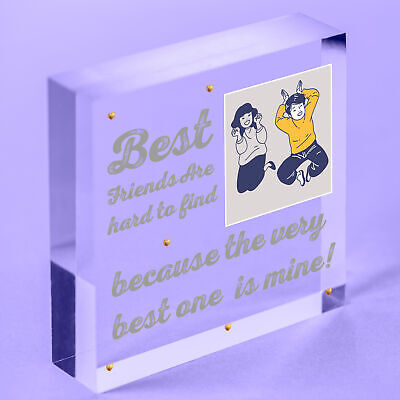 PERSONALISED Picture Plaque For Best Friend Birthday Xmas Thank You Gift