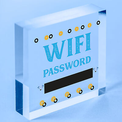 Wifi Password Chalkboard New Home Friend Gift Hanging Plaque House Warming Sign