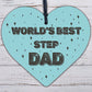 Step Dad Gifts Wooden Keyring Fathers Day Gift For Step Dad Birthday Gift