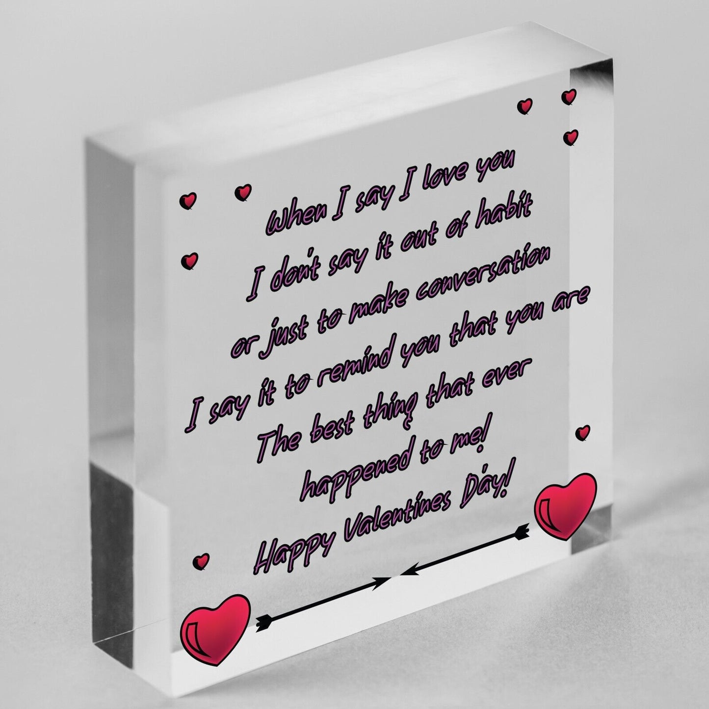 Sweet Valentines Day Card Quote Card For Him Her Boyfriend Girlfriend Husband