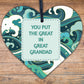 Great Grandad Gifts Engraved Heart Birthday Gift For Great Grandad Gift For Him