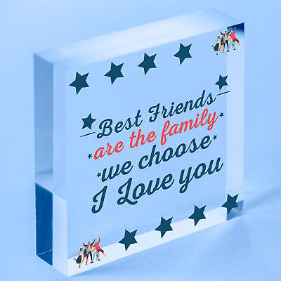 Best Friends Friendship Gift Idea Handmade Wooden Sign Keepsake Thank You Gifts