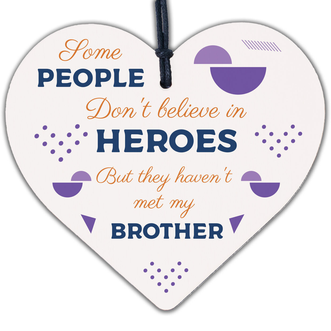 Funny Birthday Gifts For Brother Handmade Wooden Heart Gift From Sister Family