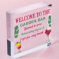 Garden Plaque For Outdoor Garden Bar Sign Alcohol Gift Summerhouse Sign