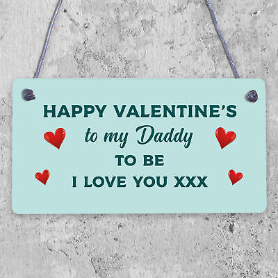 Valentines Day Card for Daddy To Be From Bump Daddy Babys 1st Valentines Card