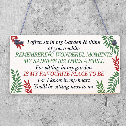 Garden Plaque Summer House Sign Garden Friendship Mum Nan Memorial Sign Love