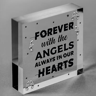 Always In Our Hearts Memorial Gift Hanging Plaque Mum Dad Nan Memorial