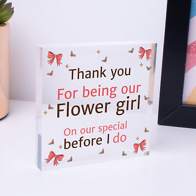 Thank You Wedding Gift Flower Girl Gifts From Bride Groom