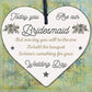 Will You Be My Maid Of Honour Wooden Heart Plaque Wedding Gifts Friendship Gifts