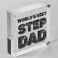 Step Dad Gifts Wooden Keyring Fathers Day Gift For Step Dad Birthday Gift