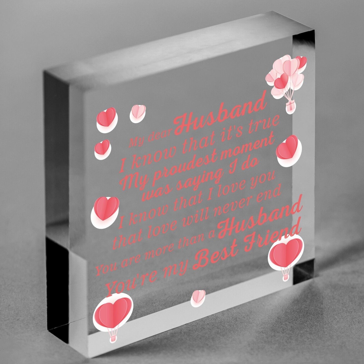 Anniversary Card Husband Gift For Him 1st 2nd 3rd 4th Anniversary Idea Heart