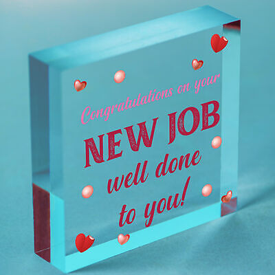 Congratulations New Job Leaving Gift Boss Friend Colleagues Good Luck Signs