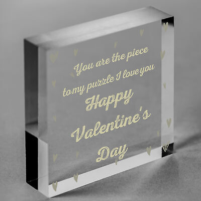 Valentines Day Gift PIECE TO MY PUZZLE Funny Gift For Boyfriend Girlfriend