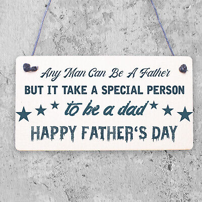 A Special Person To Be A Dad Wooden Plaque Fathers Day Present Wood Sign Gift