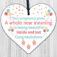 Pregnancy Congratulations Mum Dad To Be New Baby Shower Gift Wood Heart Plaque