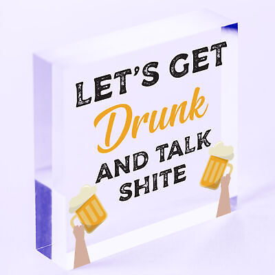 FUNNY Alcohol Sign For Your Bar Novelty Bar Pub Man Cave Plaque Vodka Beer Gin