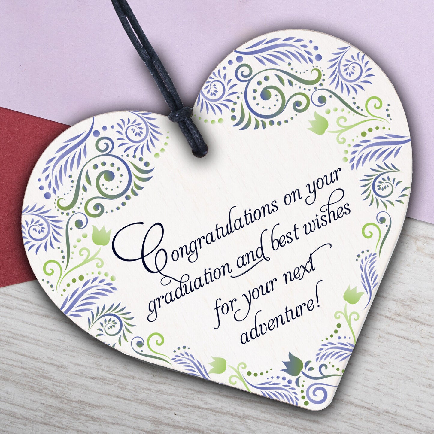 You Did It Congratulations Gift Wood Heart Keepsake Graduation Party Decorations