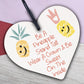 Be A Pineapple Novelty Wooden Hanging Heart Plaque Sign Funny Friendship Gift