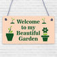 Novelty Beautiful Hanging Garden Plaque Present Home Shed Sign Friendship Gift