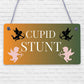 Cupid Stunt Funny Man Cave Home Bar Shed Pub Hanging Plaque Friendship Gift Sign