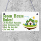 Greenhouse Rules Sign Garden Summerhouse Shed Sign Gardner Gift Plaque