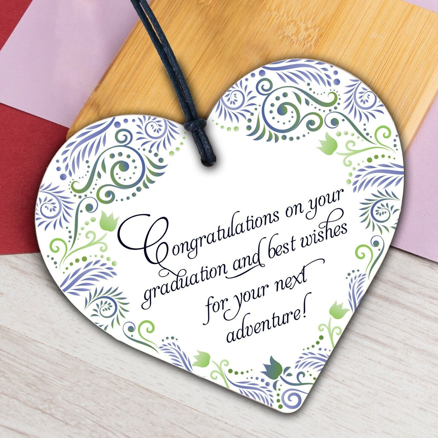 You Did It Congratulations Gift Wood Heart Keepsake Graduation Party Decorations