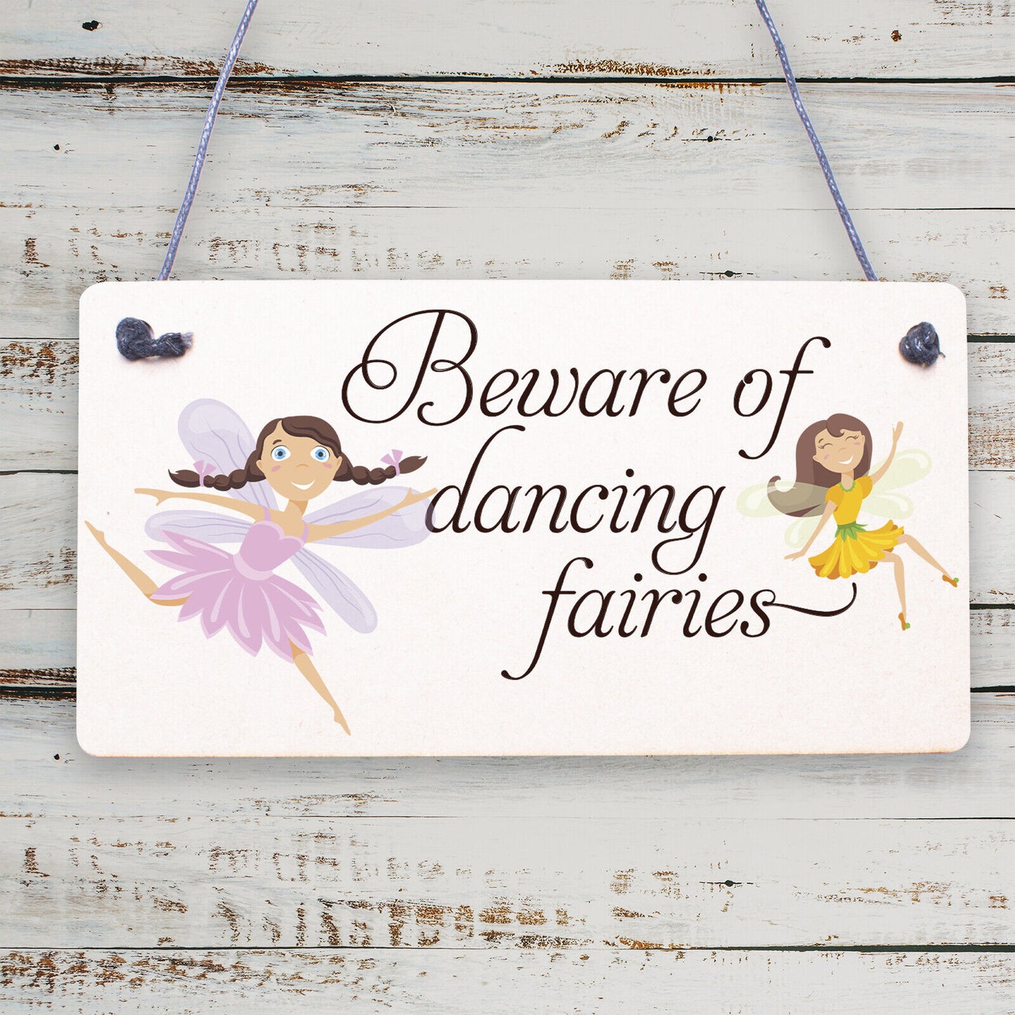 Novelty Fairy Garden Gardening Shed Hanging Wooden Sign Chic Plaque Decor Gift