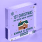 1st Christmas In New Home Bauble Acrylic Block 1st Christmas Xmas Decor